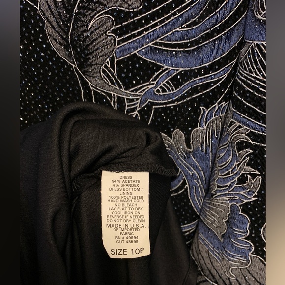 R&M Richards Elegant Sleeveless Dress With Jacket ⭐️sparkle ⭐️stretchy ⭐️lined - Picture 12 of 13